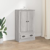 vidaXL Dulap &icirc;nalt, sonoma gri, 60x35,5x103,5 cm, lemn prelucrat