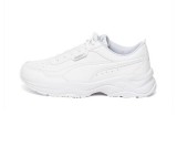 Puma, Pantofi sport din piele ecologica Cilia Mode, Alb, 37.5, Resigilat, Grad A