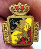 I.901 INSIGNA REGALISTA BELGIA SPORT FRBSB KBBB BASCHET h17mm email, Europa