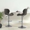 VidaXL Scaune de bar, 2 buc., gri &icirc;nchis, catifea 334912