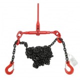 Lant ancorare pentru utilaje grele cu dispozitiv de tensionare pe clichet, greutate suportata 4T, lungime lant 6m, grosime zala fi 8mm