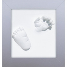 Happy Hands 3D DeLuxe set de mulaj pentru amprentele bebelușului White 23x23 cm