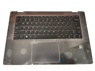 Carcasa superioara cu tastatura palmrest Laptop, Lenovo, Yoga 5CB0L67196, layout UK/US foto
