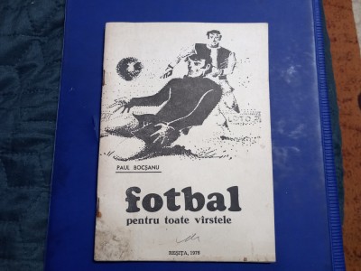 Brosura echipe fotbal Caras Severin 1976 foto