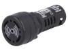 Semnalizator Acustic 22mm Negru IP54