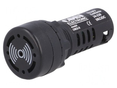 Semnalizator Acustic 22mm Negru IP54 foto