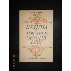 EDGAR PAPU - EVOLUTIA SI FORMELE GENULUI LIRIC