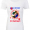 Tricou dama mesaj &quot;M-am saturat de pandemie&quot;, tricou bumbac personalizat