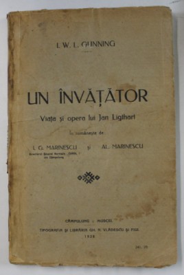 IN INVATATOR , VIATA SI OPERA LUI JAN LIGHTHART de I. W. L. GUNNING , 1928 foto