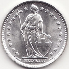 Moneda Elvetia - 1 Franc 1967 - B - Argint
