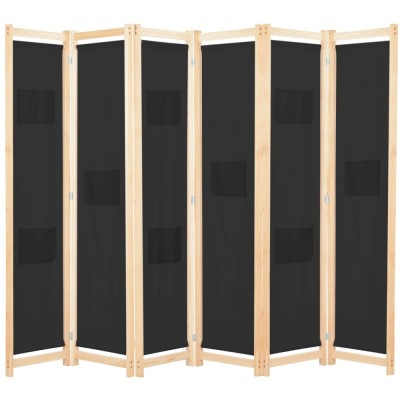 vidaXL Paravan de cameră cu 6 panouri, 240x170 x4 cm, material textil foto