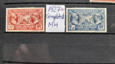 1927- Franta-Leg.americane-YT=244-245-MH foto