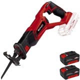 Einhell TE-AP 18 Li PXC + Twinpack - Fierastrau sabie + Set 2 acumulatori Li-Ion 18 V 4 Ah