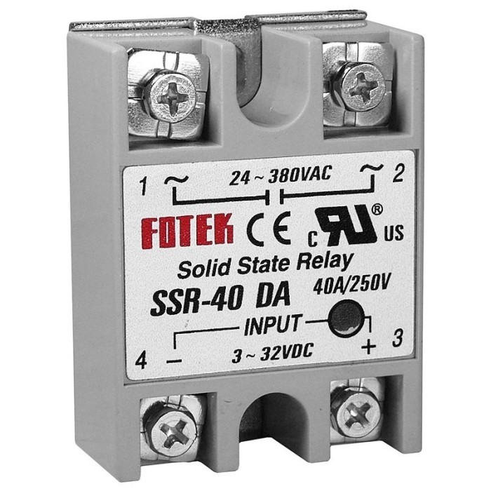 Releu 3-32Vdc 40A 24-380Vac solid state SSR-40 DA