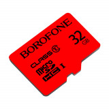 Card microSDHC 32 Gb clasa 10, Borofone, viteza citire si scriere 85 10 MBs