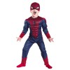 Costum Spiderman Copii cu Muschi, Marime M (5-7 Ani), Avengers, Albastru - Ideal pentru Petreceri si Aniversari