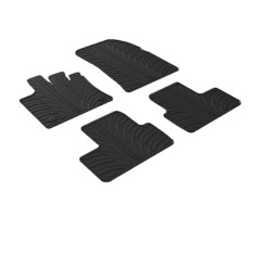 Set covorase auto din cauciuc Renault Captur 01.2020- (SUV), Mitsubishi ASX (Hatchback) 03.2023-, Negru, Gledring, 4 buc. AutoDrive ProParts