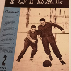 Revista veche fotbal - "FOTBAL"nr. 2 /1954