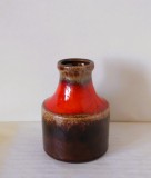 Vaza ceramica emailata fat lava -Fabiola 550-10- O.Kleudgen, Scheurich W.Germany