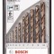 Set Robust Line burghie pentru metal HSS-Co 1; 2; 3; 4; 5; 6; 7; 8; 9; 10mm set 10 buc. - 3165140517058