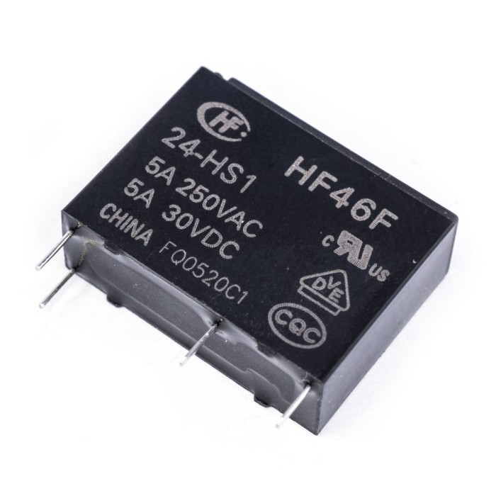 Releu 24Vdc 5A HF46F/024-HS1T