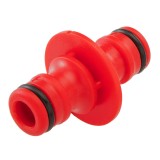 Racord dublu rapid pentru furtun de gradina Verto, plastic rezistent