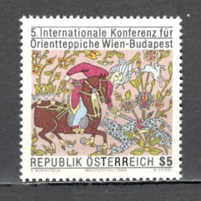 Austria.1986 Conferinta internationala asupra artei covoarelor orientale MA.997 foto