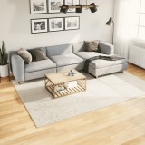 vidaXL Covor pufos &quot;PAMPLONA&quot; cu fire &icirc;nalte, crem modern, 200x280 cm