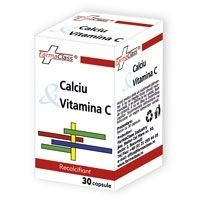 CALCIU cu vit. C 30 cps FARMACLASS foto