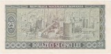 Bancnotă 25 lei 1966 Rom&acirc;nia RSR &ndash; Tudor Vladimirescu, seria A.0112