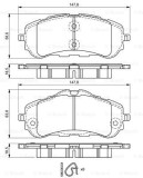 Set Placute Frana Disc Bosch 0986494714 Citroen Opel Peugeot Vauxhall 308 Astra L Berlingo Combo Partner
