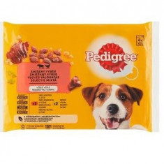 Pedigree 4 x 100g Adult, Vita/Ficat/Pasare