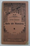 LECTURI GEOGRAFICE , SATE DIN ROMANIA de I. SIMIONESCU , Bucuresti 1926