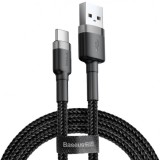 Cablu Date si Incarcare USB-A - USB-C Baseus Cafule, 60W, 1m, Gri CATKLF-BG1