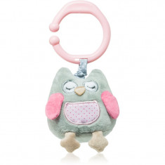 BabyOno Have Fun Musical Toy for Children jucărie suspendabilă contrastantă cu melodie Owl Sofia Pink 1 buc