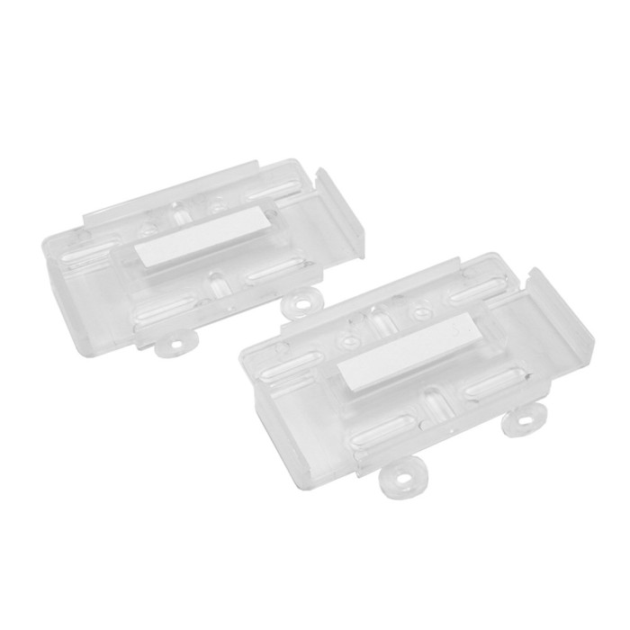 Suport Numar Inmatriculare Mega Drive Fara Rame Set 4 Buc (Fata + Spate) Transparent