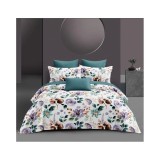 Cumpara ieftin Lenjerie de Pat cu elastic 4 piese pat dublu, Bumbac Satinat - LIM97