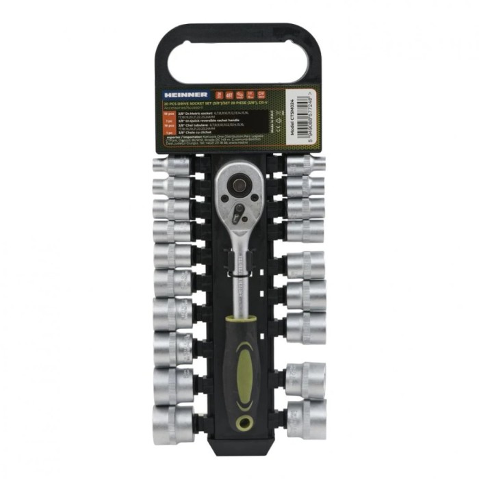 HR SET 20 PIESE 3/8&quot; CR-V