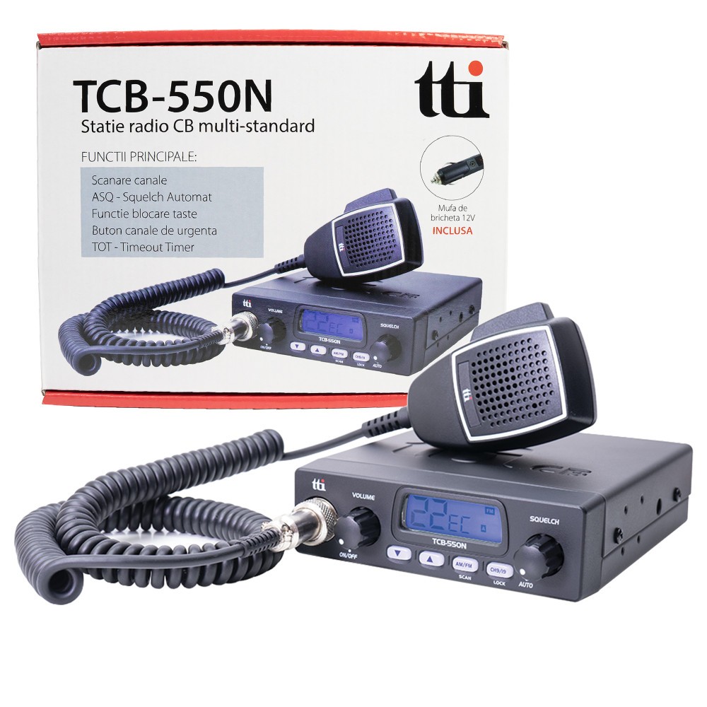 Statie radio CB TTi TCB-550 N cu squelch automat | arhiva Okazii.ro