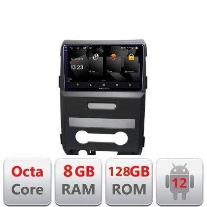 Navigatie Ford F150 2008-2014 Android Octa Core Qualcomm 2K Qled 8+128 DTS DSP 360 4G Optical CarStore Technology