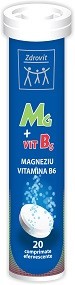 Magneziu + Vitamina B6 Zdrovit 20cpr.efervescente foto