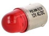 "Lampă LED roșie 12V BA15S"