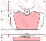 Set placute frana,frana disc FIAT PUNTO (176) (1993 - 1999) TRW GDB466