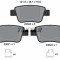 Set placute frana TEXTAR 2362002