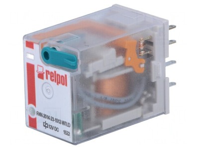 Releu electromagnetic 4PDT 12V 6A foto