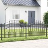 VidaXL Gard de Grădină Gri 115 cm Oțel vopsit &icirc;n pulbere 42003963