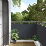 VidaXL Paravan de balcon, antracit, 400x90 cm, PVC