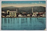 SALONIC , VEDERE PANORAMICA DINSPRE MARE , CARTE POSTALA , PERIOADA INTERBELICA