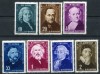 1958 , Lp 456 , Aniversari culturale , serie MNH., Nestampilat