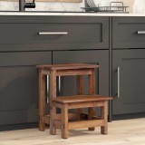vidaXL Taburet natural 37 x 37 x 46 cm Lemn de mahon 42012398